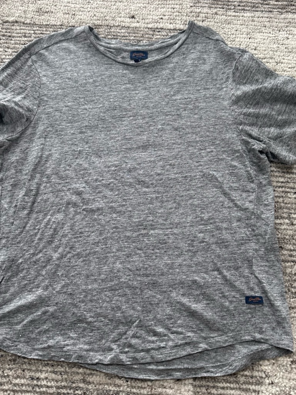 Men's Heather Gray Short Sleeve Crewneck Shirt